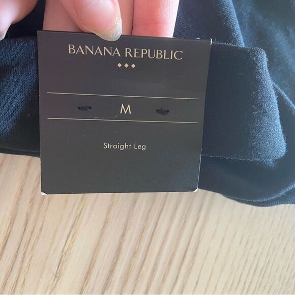 Banana Republic Loose fit Straight leg Pants IN BLACK Womens M NWT - Picture 4 of 8